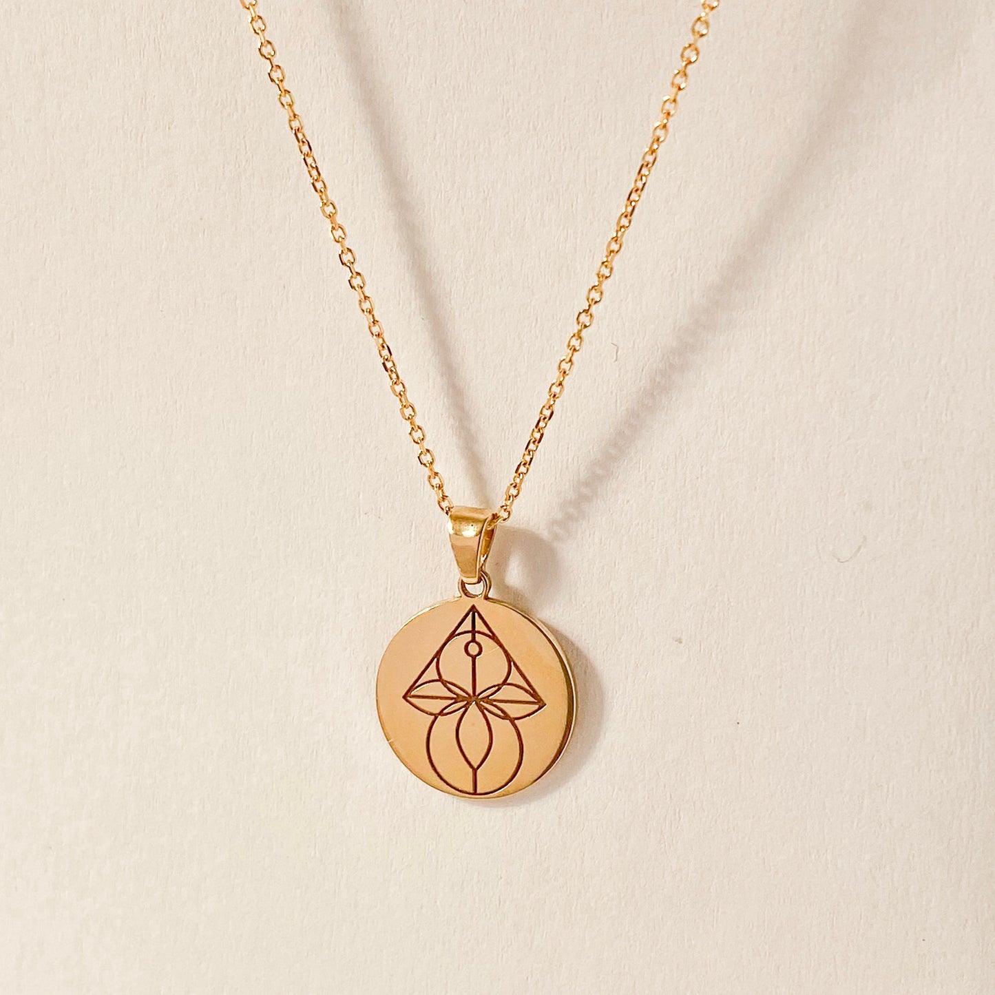 Solid gold infertility, miscarriage and loss meaningful necklace gift