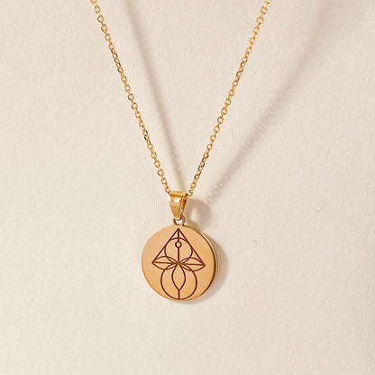 Solid gold infertility, miscarriage and loss meaningful necklace gift