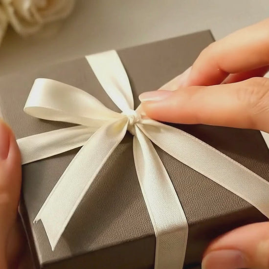 Embrella gold pendant necklace gift box unboxing and gentle wearing. On website now