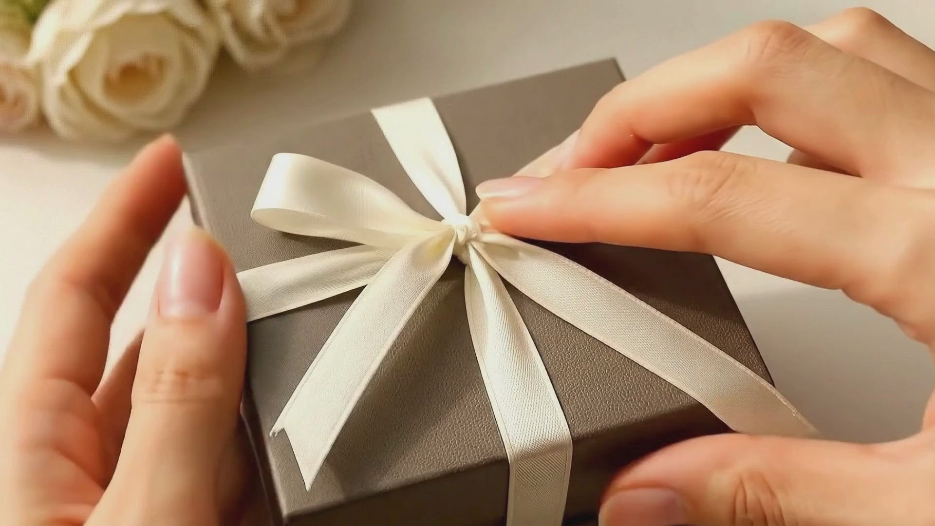 Embrella gold pendant necklace gift box unboxing and gentle wearing. On website now