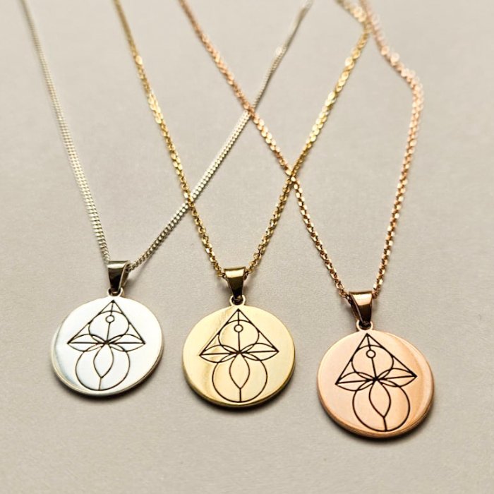 Embrella symbolic infertility, miscarriage & loss necklace